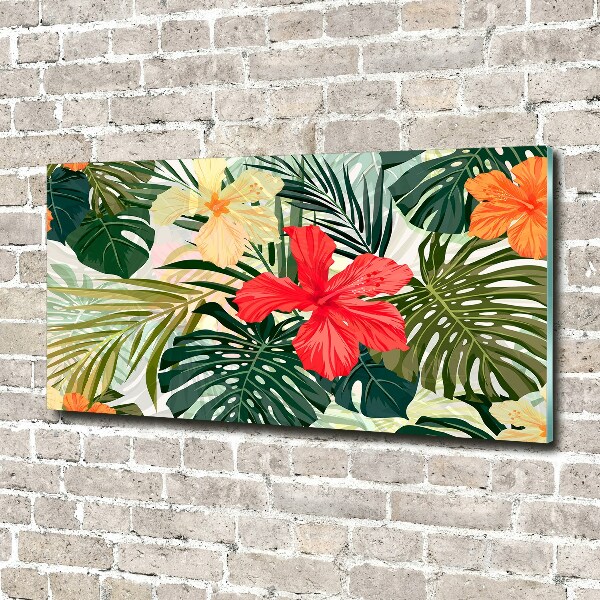 Bild auf Acrylglas Hawaiianische Blumen