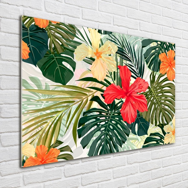 Bild auf Acrylglas Hawaiianische Blumen
