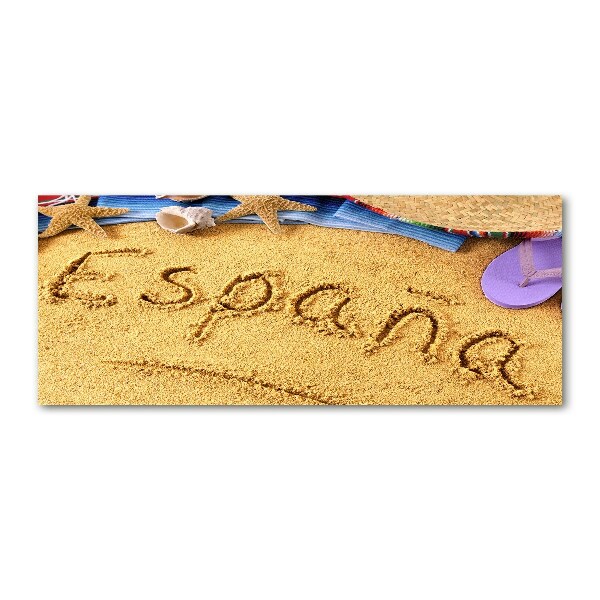 Foto auf Acryl Spanien-Inschrift