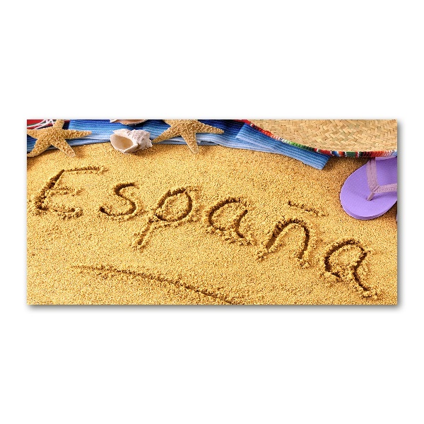 Foto auf Acryl Spanien-Inschrift