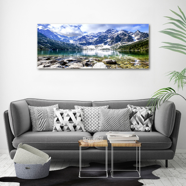 Acrylbild Fotodruck Das Meeresauge der Tatra-Berge