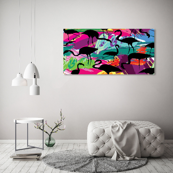 Acrylbild Fotodruck Flamingos