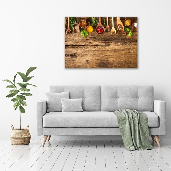Acrylbild Fotodruck Holzgewürze