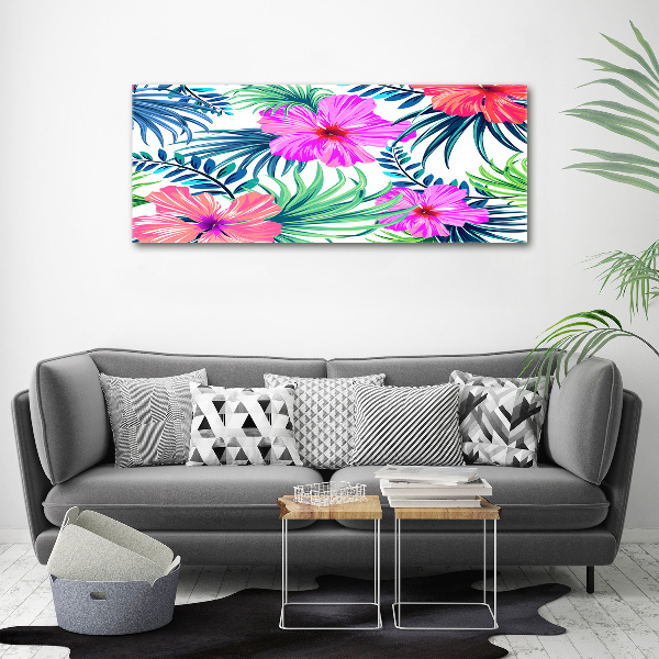 Acrylbild Fotodruck Hawaiianische Blumen