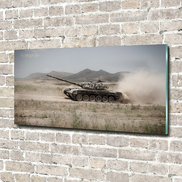 Foto auf Acryl Panzer in der Wüste