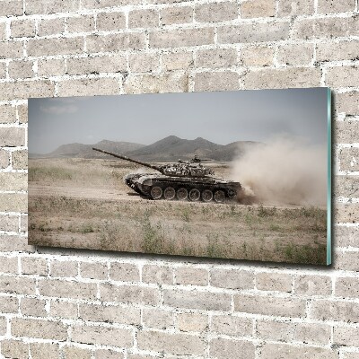 Foto auf Acryl Panzer in der Wüste