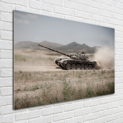 Foto auf Acryl Panzer in der Wüste