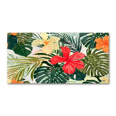 Acrylglas-Druck Hawaiianische Blumen