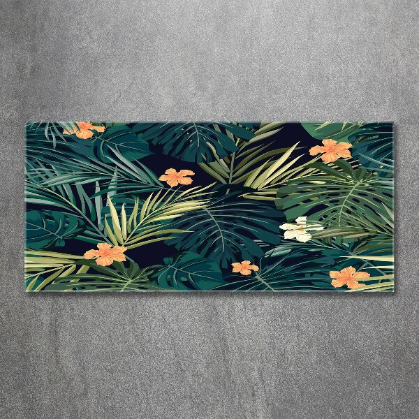 Foto auf Acryl Tropische Blätter