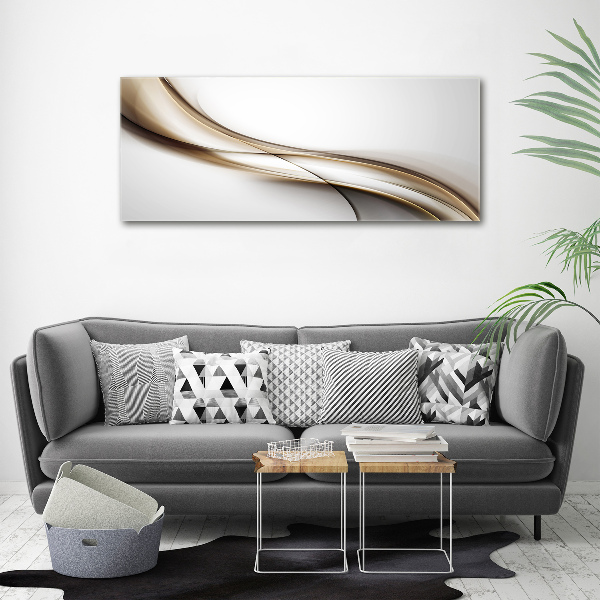 Foto auf Acryl Braune Welle