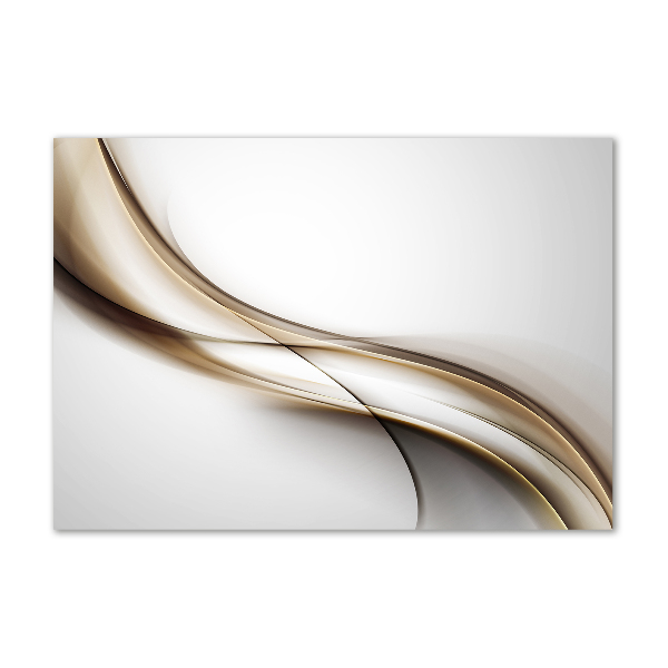 Foto auf Acryl Braune Welle