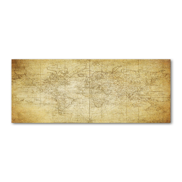 Bild auf Acrylglas Karte der alten Welt