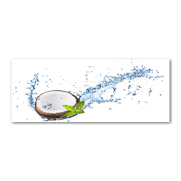 Foto auf Acryl Kokosnuss und Wasser