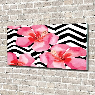 Acrylbild Fotodruck Hawaiianische Blumen