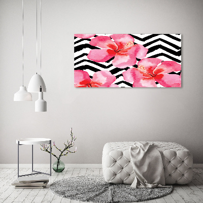 Acrylbild Fotodruck Hawaiianische Blumen