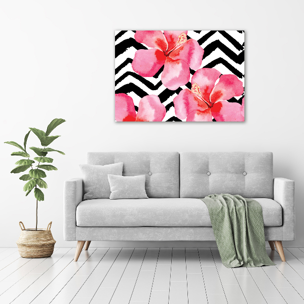 Acrylbild Fotodruck Hawaiianische Blumen