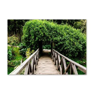 Acrylglas-Druck Brücke über den Fluss