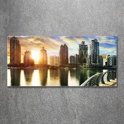 Bild auf Acrylglas Sonnenuntergang in Dubai