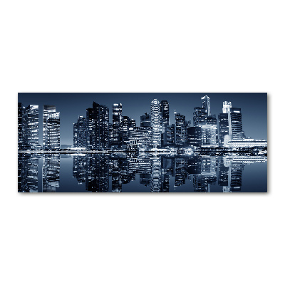 Acrylbild Fotodruck Singapur bei Nacht