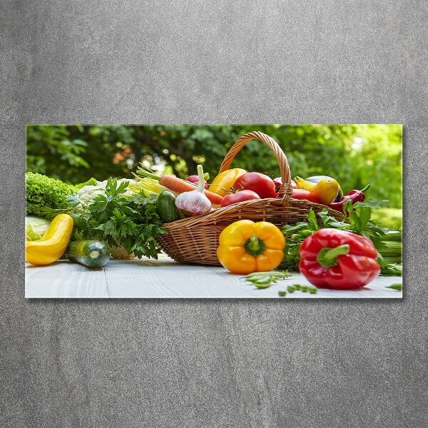 Acrylbild Fotodruck Gemüsekorb