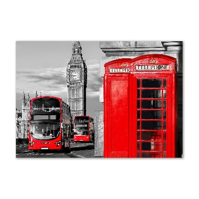 Bild auf Acrylglas Rote Busse