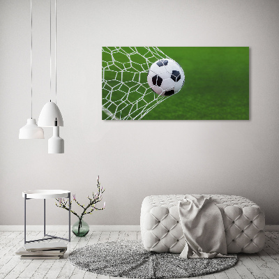 Foto auf Acryl Der Ball ist im Tor