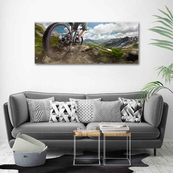 Bild auf Acrylglas Mountainbiken