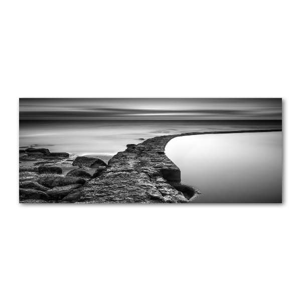 Acrylbild Fotodruck Felsiger Strand