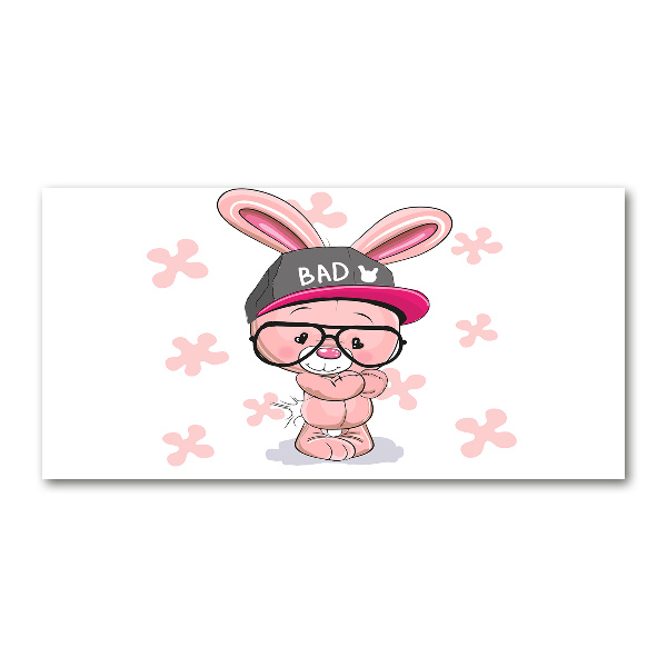 Acrylglas-Druck Kaninchen im Hut