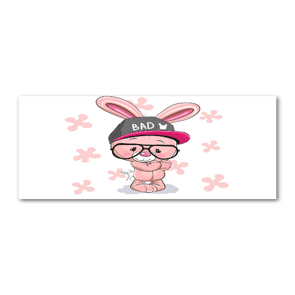 Acrylglas-Druck Kaninchen im Hut