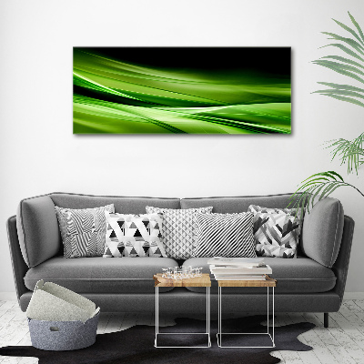 Acrylbild Fotodruck Hintergrund mit grünen Wellen