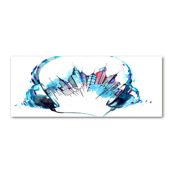 Bild auf Acrylglas Geräusche der Stadt