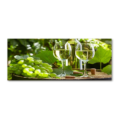 Foto auf Acryl Weißwein und Früchte