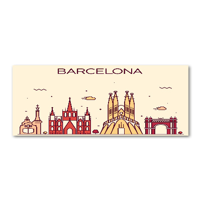 Acrylbild Fotodruck Die Inschrift Barcelona