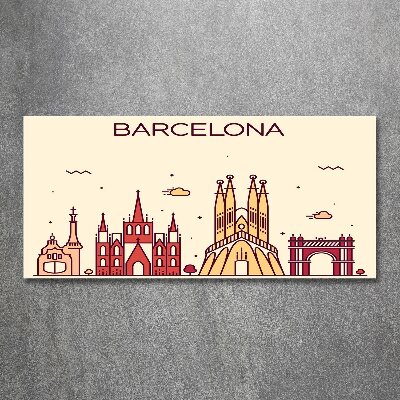 Acrylbild Fotodruck Die Inschrift Barcelona