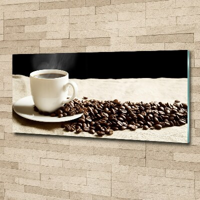 Acrylbild Fotodruck Aromatischer Kaffee