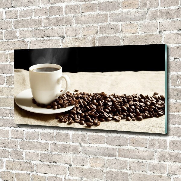 Acrylbild Fotodruck Aromatischer Kaffee