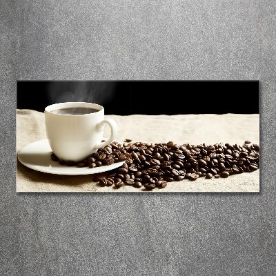 Acrylbild Fotodruck Aromatischer Kaffee