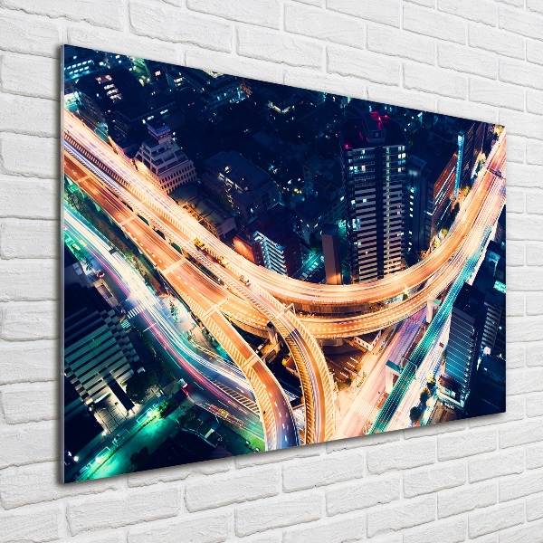 Acrylbild Fotodruck Autobahn nach Tokio