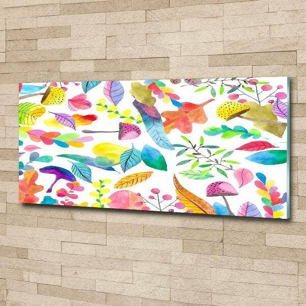 Acrylglas-Druck Blumenmuster