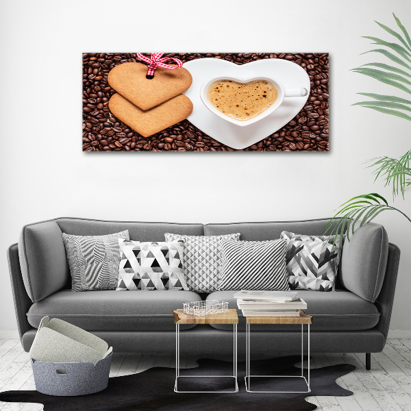 Acrylglas-Druck Kaffee und Lebkuchen