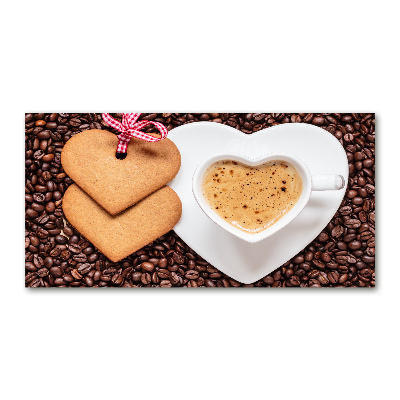 Acrylglas-Druck Kaffee und Lebkuchen