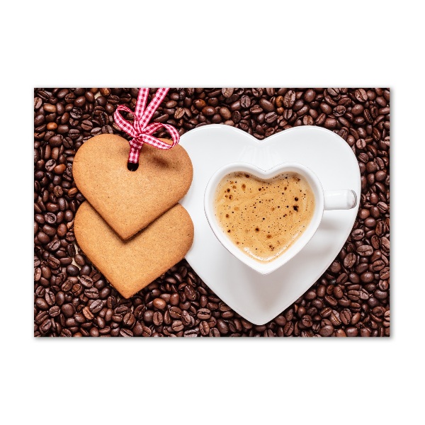 Acrylglas-Druck Kaffee und Lebkuchen