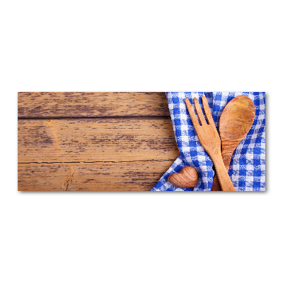 Foto auf Acryl Holzbesteck