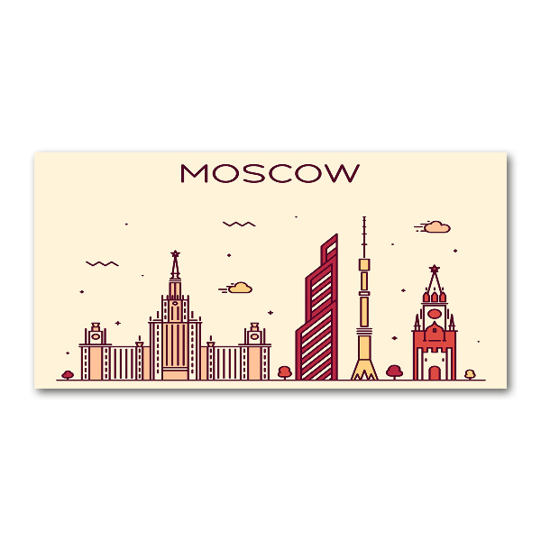 Foto auf Acryl Moskauer Gebäude