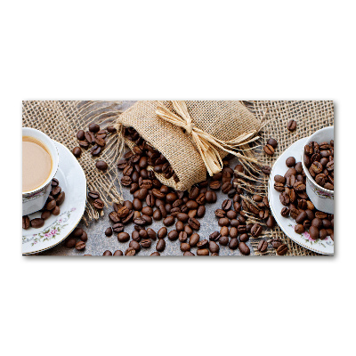 Acrylglas-Druck Kaffee mit Milch