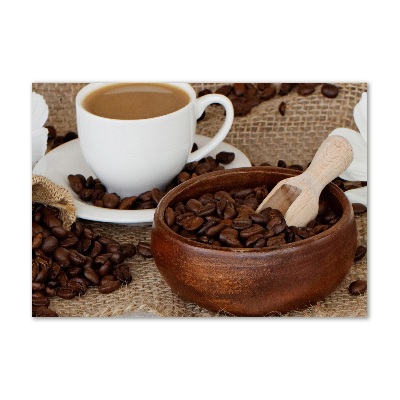 Foto auf Acryl Kaffee mit Milch