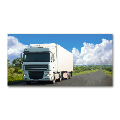 Foto auf Acryl Weißer LKW