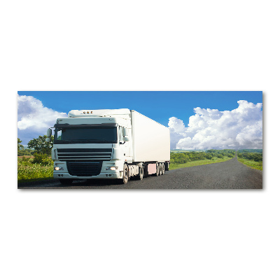 Foto auf Acryl Weißer LKW