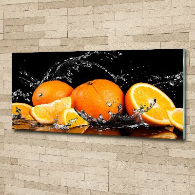 Acrylglas-Druck Orangen und Wasser